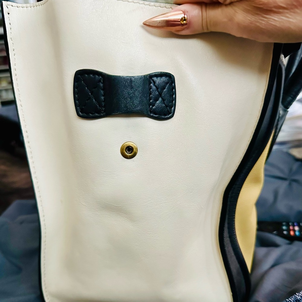 Celine Black and Cream Women's Bag - Picture 4 of 15